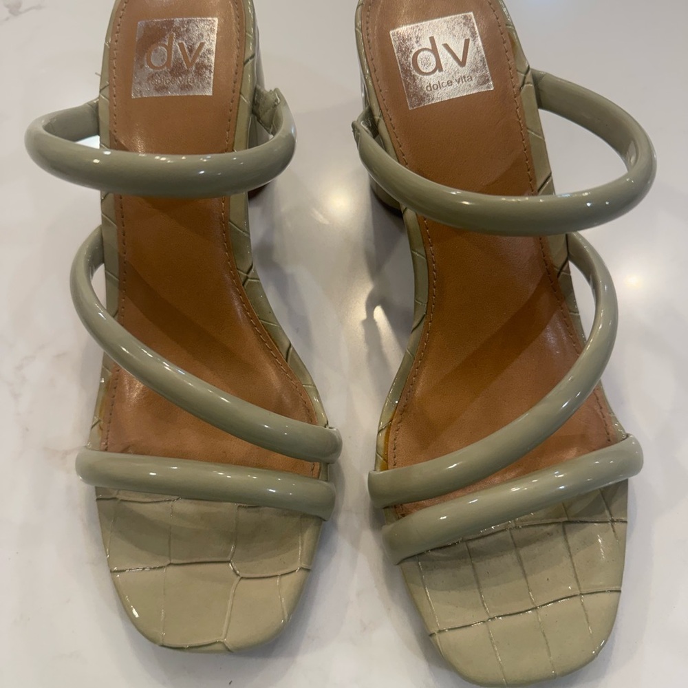 Dolce Vita Women's Strappy Heels - Olive Green